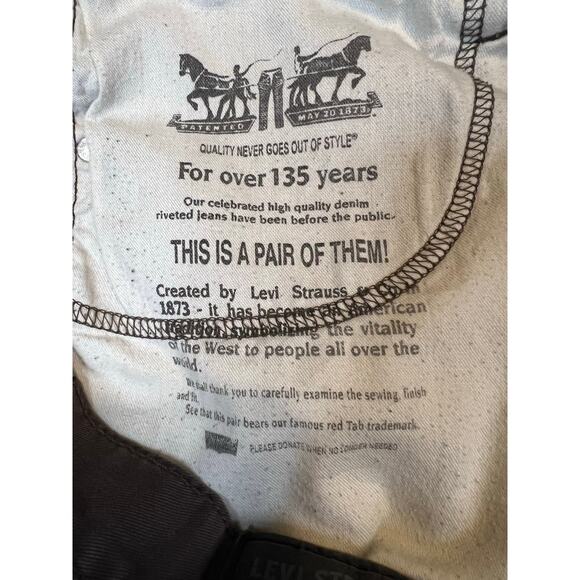 Levi’s 514 Brown Straight Leg Jeans Men’s 33x30 - Picture 8 of 12